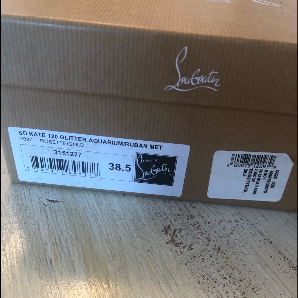 🎁🎄Christian Louboutin Glittery Aquamarine🎁🎄 - Picture 12 of 13